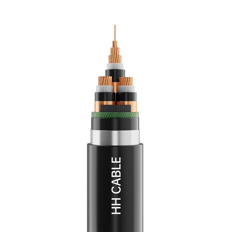 Cabo de alimentação isolado em polietileno reticulado 6-35kV